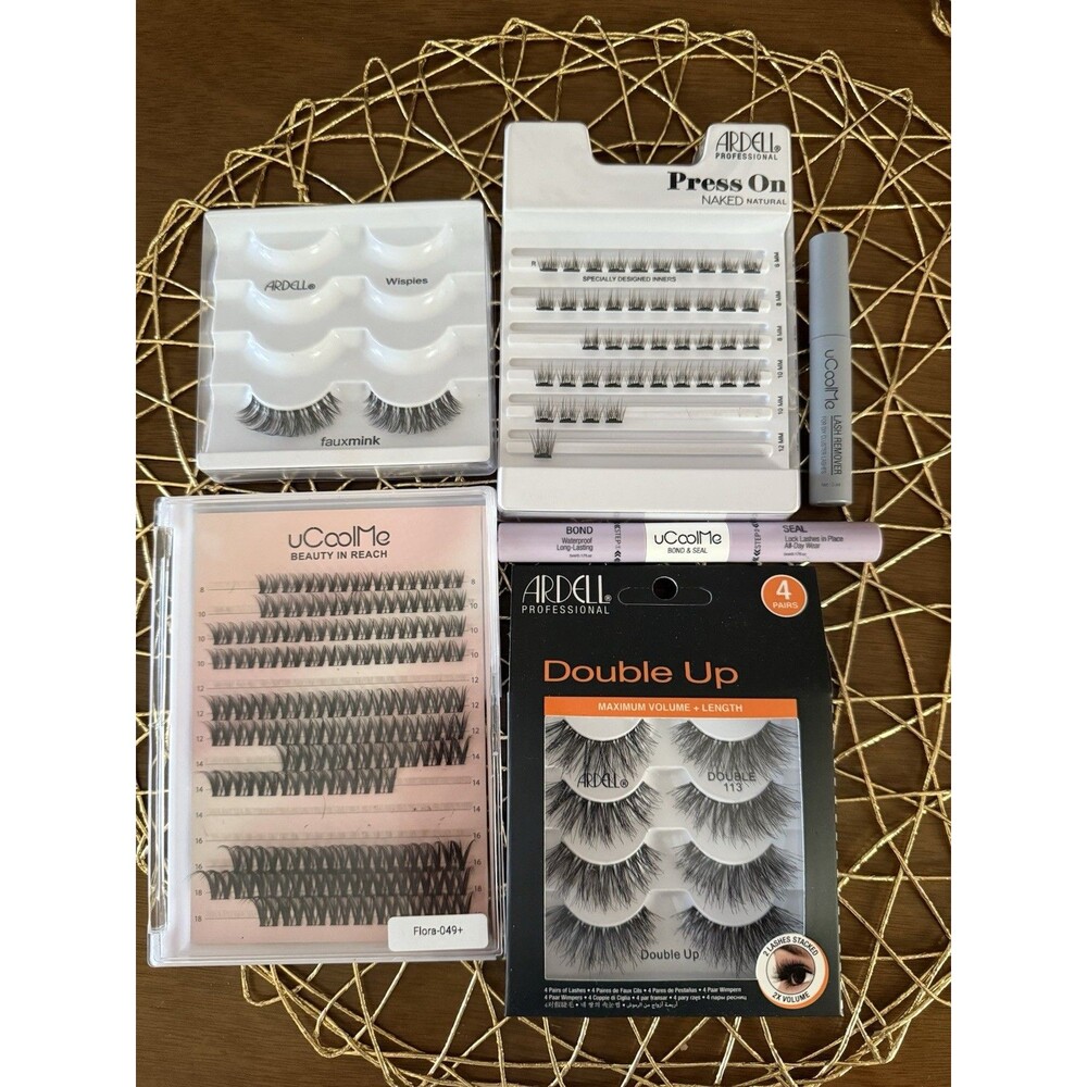 Lot of 7 Boxes Of Lashes - Lilac St. Lash Clusters - 8 mm - Originals Ardell